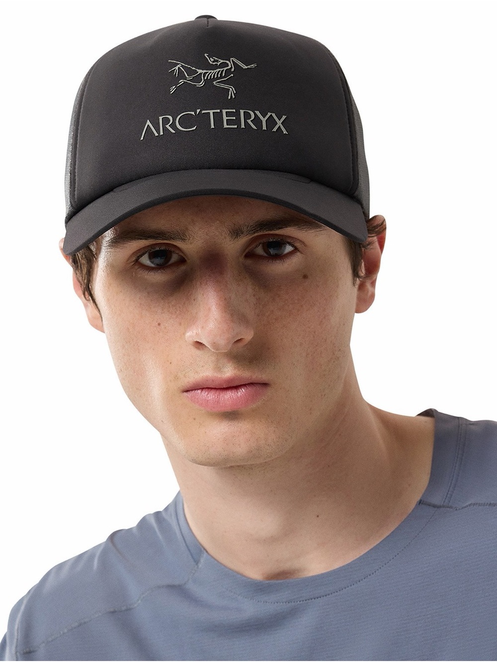 Arcteryx Elaho Cap Black Technical Mesh Hiking Hat Adjustable Logo Hat